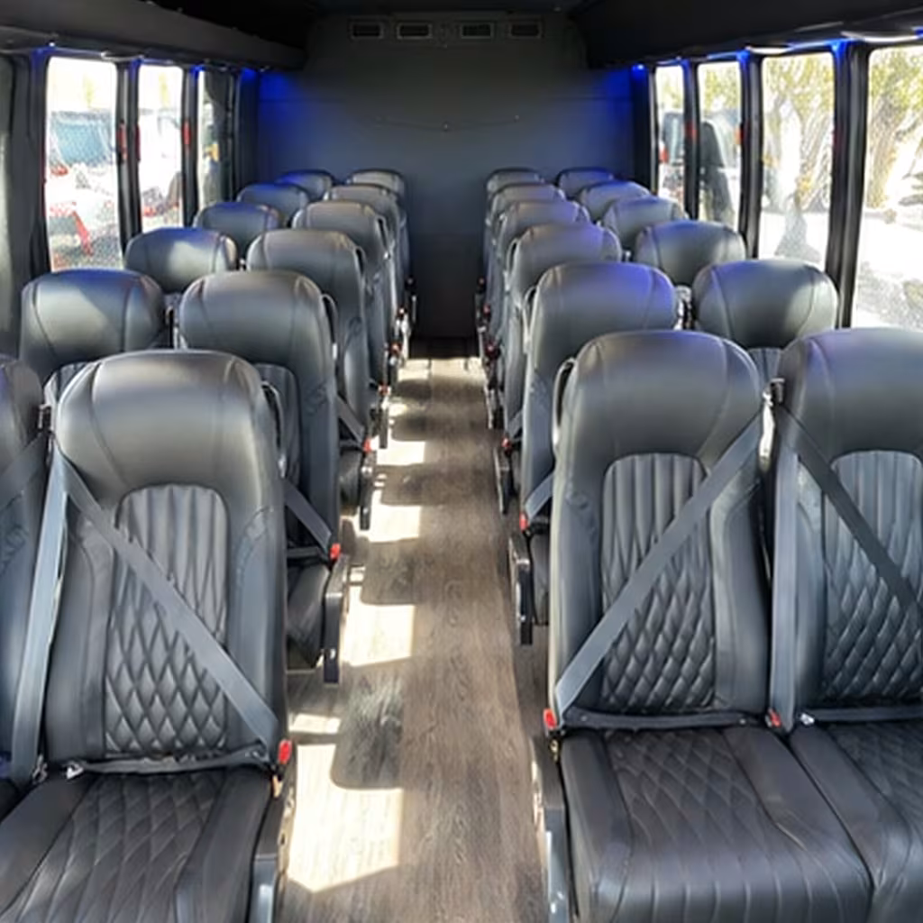 25 passenger minibus interior