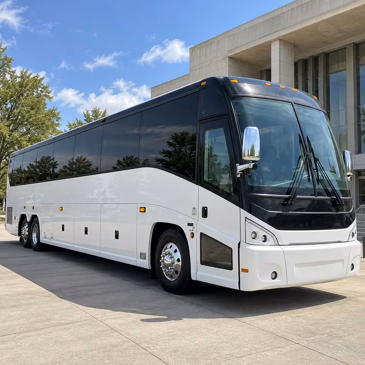 shuttle buses for arcadia wedding guests staying at nearby hotels